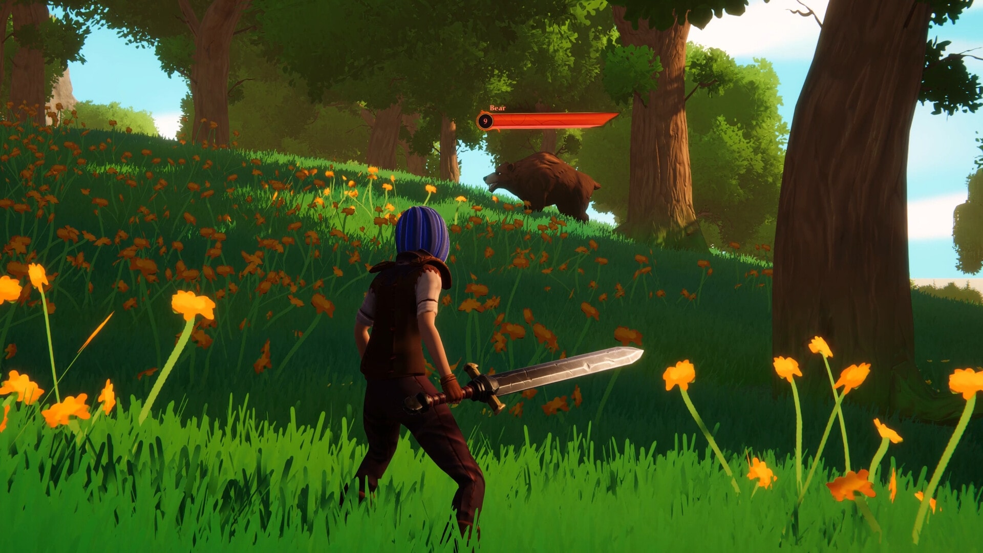 Epic fantasy combat battle