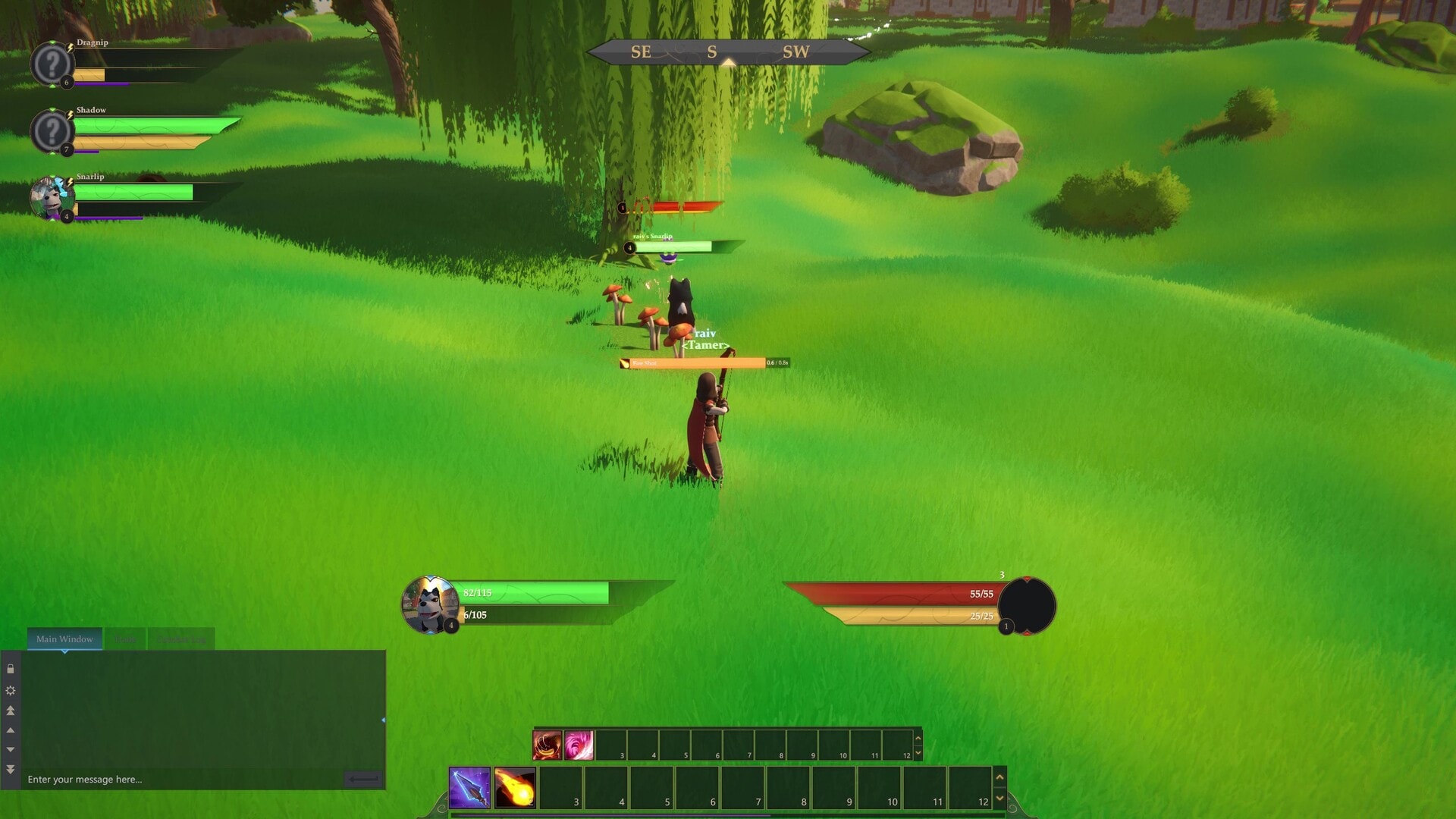Friends adventuring together in a fantasy world